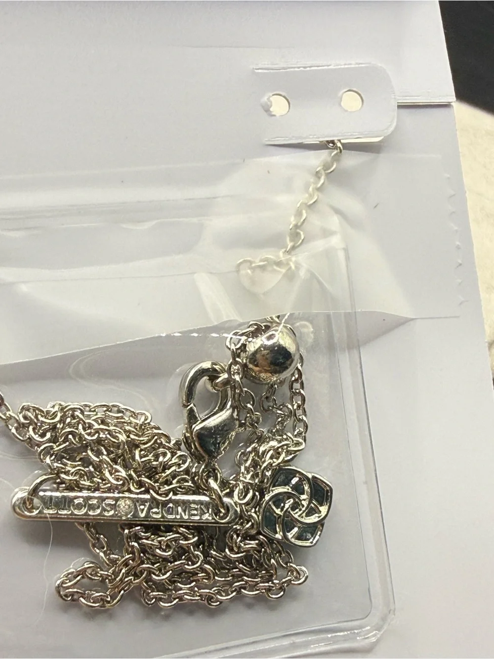 Kendra Scott Anya Flower Silver Pendant Necklace